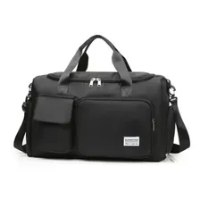 Mala De Viagem Bolsa De Mão E Transversal Feminina Masculina Cor Preto