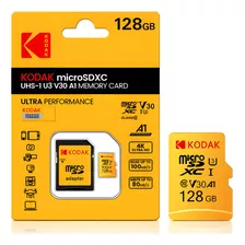 Memoria Micro Sd Kodak 128gb Clase 10 Con Adaptador