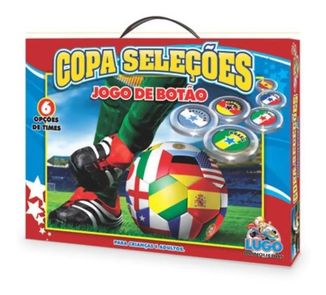 Jogo De Botão Copa Seleções - Lugo Brinquedos