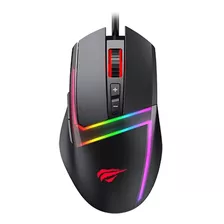 Mouse Gamer Para Jogo Havit Ms953 Usb 10000 Dpi Com Led Rgb