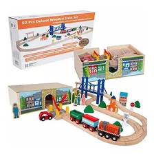 Sets De Construcción - Orbrium Toys - Juego De Trenes De Mad