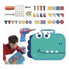 Juguete Puzzles 2d 3d Tornillos Taladro 211 Pzas Navidad