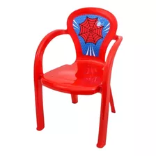 Mesa Infantil Vermelho Aranha Menino Spider Com 3 Cadeiras