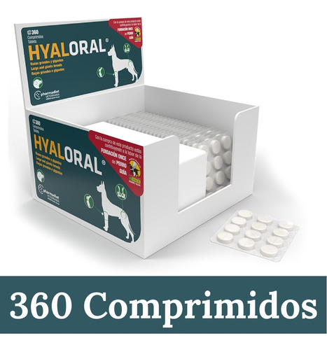 Hyaloral - Razas Grandes Y Gigantes - 360 Comprimidos