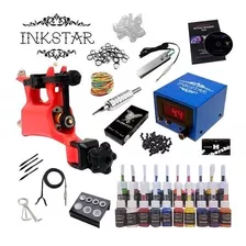 Kit Profesional De Tatuaje Ink Star Tatuar Tattoo Rotativa