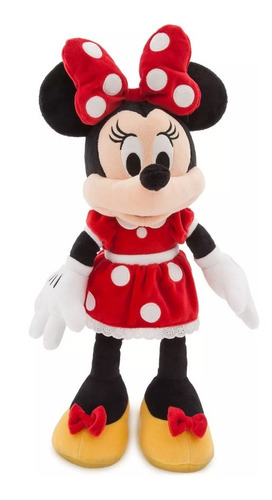 Peluche Minnie Mouse Vestido Rojo Clásico 46cm Disney Store