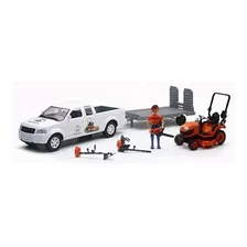 Kubota 1/18 Recogida De Camiones Y Remolques W Mower, La Fig