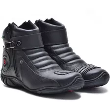 Bota Honda Bmw Suzuki Yamaha Motociclista Ziper Couro 271 