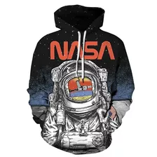 Sudadera Con Capucha Divertida De La Nasa Impresa En 3d