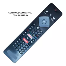 Controle Remoto Philips Smart Tv Led 4k Netflix Youtube