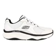 Tenis Mujer Skechers Dlux Fitness - Blanco-negro