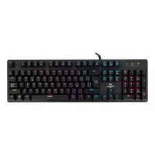 Teclado Gamer Mecanico Monster Strategy Rgb - Color Del Teclado Negro