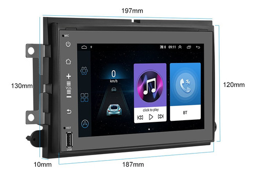 7 android 9.0 Radio De Coche Estreo Para Ford F150 F250 F3 Foto 8