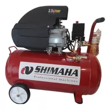 Compresor De Aire 50 Litros 2.5hp Con Kit 5 Piezas Shimaha