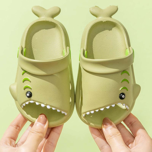 Shark Slipper Baby Bottom Sapatos Antiderrapantes Sandálias