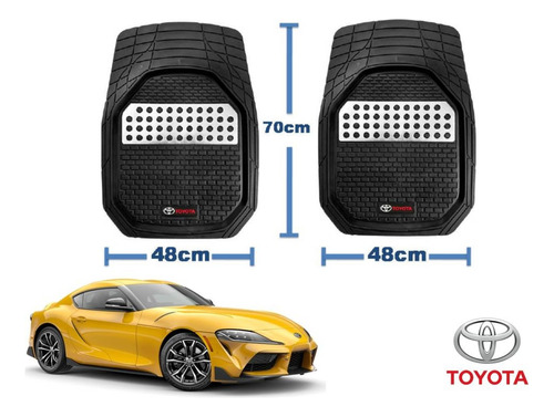 Tapetes 3d Logo Toyota + Cubre Volante Supra 2021 2022 2023 Foto 4