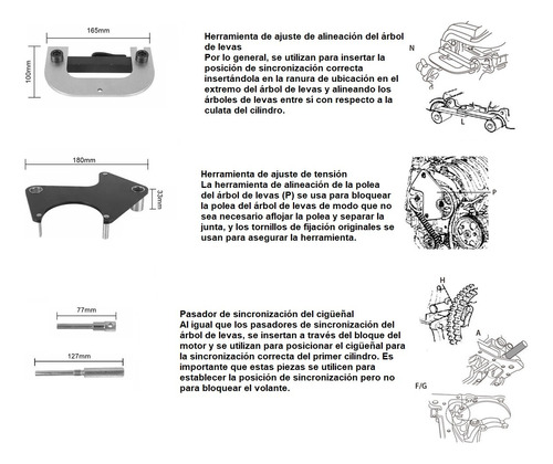 Herramienta Sincronizar Motor Renault Clio Platina 1.6 2.0 Foto 2