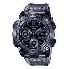 Reloj Casio G-shock Youth Ga-2000ske-8 Skeleton Para Hombre Color De La Correa Negro Transparente Color Del Bisel Negro Color Del Fondo Negro