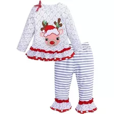 Conjunto Disfraz Pijama Navidad De Niñas Reno Navideño