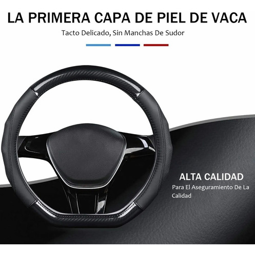 Funda Para Volante Fibra De Carbono Gama Alta Forma D Foto 3