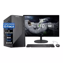 Computador Completo I5 3º G 8gb Hd Ssd 240gb Monitor Hdmi