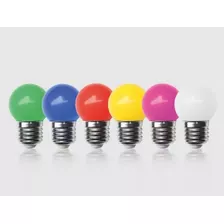 Kit 20 Lâmpadas Bolinha Led Coloridas Varal Decoração