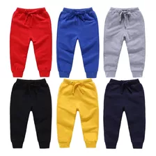 Combo 6 Calça Abrigo Moletom Inverno Infantil Flanelado 