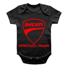 01 Body Bebê Ducati Ou 01 Camiseta Infantil Dcuati