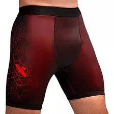 Hayabusa Geo Vale Tudo Shorts Hombres - Rojo, Grande