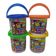 Baldecito De 22 Barritas De Plastilina Playcolor + 3 Cortant