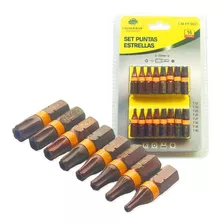 Puntas Destornillador Torx Con Orificio Magnetica 25mm 16pcs