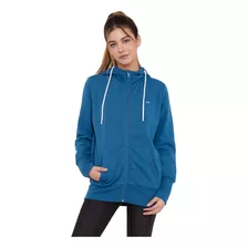 Polerón Mujer Deportivo Cotton Full Zipper Navy Corona