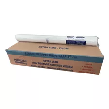 Kit 10 Lençol Papel Descartavel Hospitalar Branco Luxo 70cm