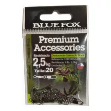 Destorcedor Interlock Black Bluefox Para Pesca. Varios Kilos