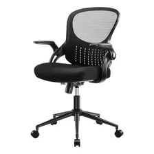 Silla Giratoria Ergonómica De Malla Con Respaldo Medio Y Bra