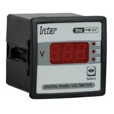Voltimetro Digital Trifásico 72x72mm Con Botón Selector Fase