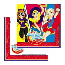 Servilletas Para Cumpleaños 12pcs Super Hero Girls Glam