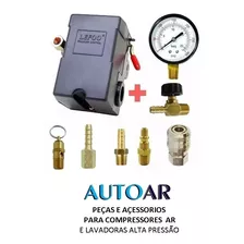 Kit Conecções Pressostato E Manometro Compressor De Ar