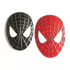 Logo Emblema Spiderman Metalico Negro Y Rojo (unidad)