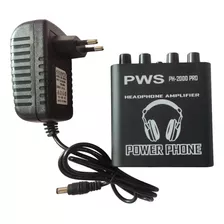 Amplificador Fone Power Play Pws Ph2000 Power Click + Fonte