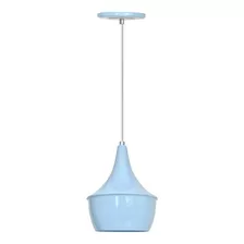 Luminária Pendente New York Mini Azul Bebê