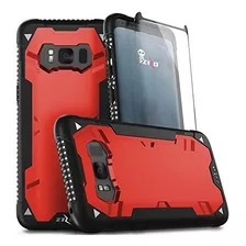 Carcasa Samsung Galaxy S8+ Plus, Zizo Proton Negro Y Rojo