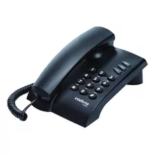 Telefone Fixo Com Fio Intelbras Pleno Sem Chave Preto