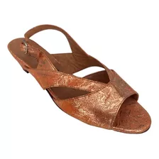 Sandalias Mujer London 100% Cuero Moda Verano 2021 Larrosa