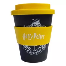 Vaso Oficial Harry Potter Hufflepuff Con Banda Cafe 300ml