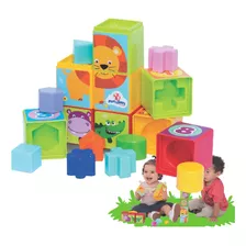 Brinquedo Educativo 5 Em 1 Cubo Didático Pedagógico Bebê