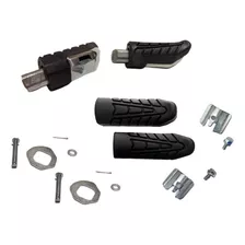 Kit Borracha Do Estribo + Pedaleira Traseira Honda Titan 150