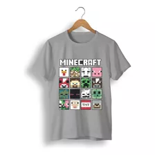 Remera: Minecraft Faces Memoestampados