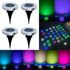 8pcs Luzes Solares Do Gramado Do Jardim 8led Luz Subterrânea