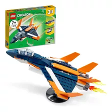 Kit 3 Em 1 Creator 31126 Jato Supersônico 215 Peças Lego